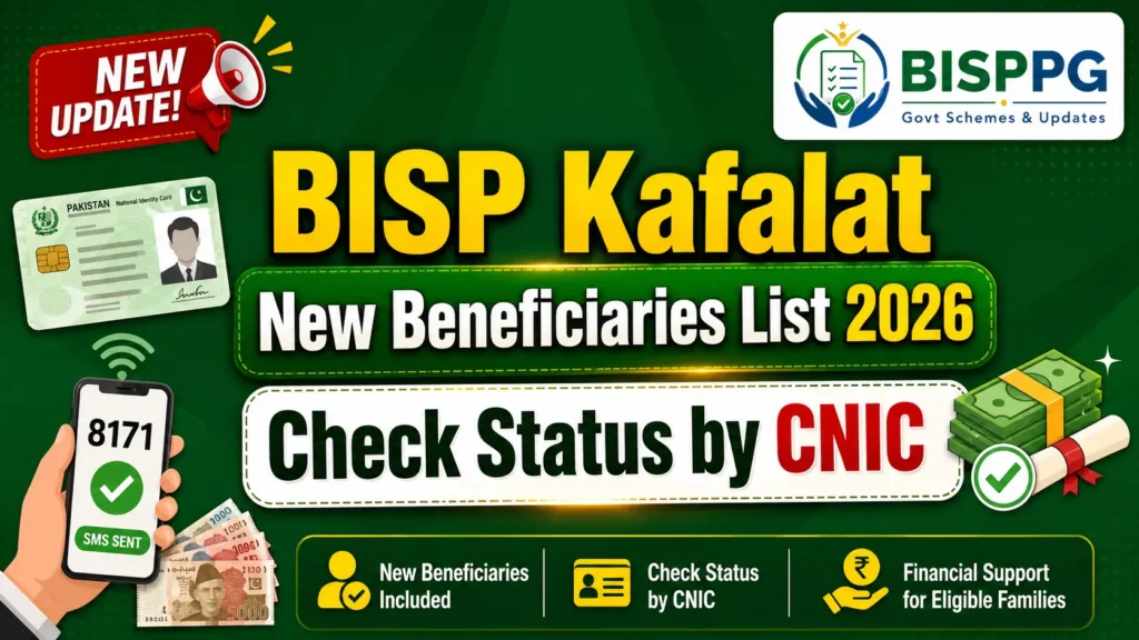 BISP Kafalat New Beneficiaries List 2026