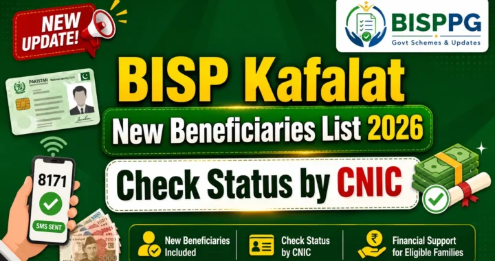 BISP Kafalat New Beneficiaries List 2026