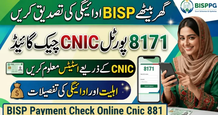 BISP Payment Check by CNIC 8171 Online 2026